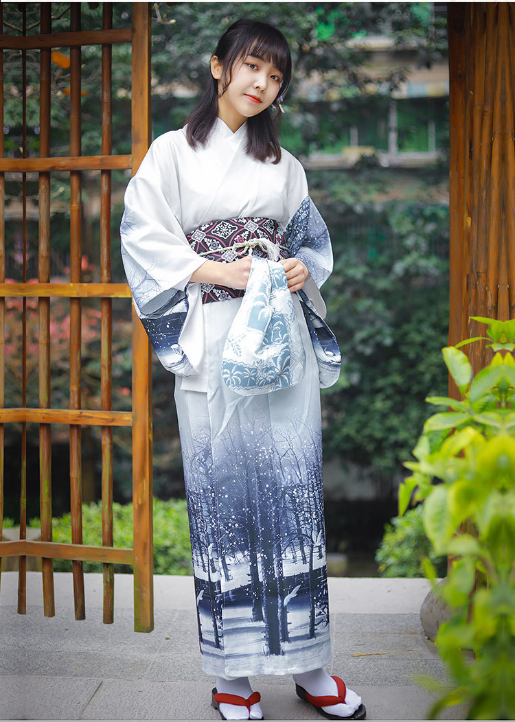 2020秋冬日本和服男 传统正装和服套装武士服