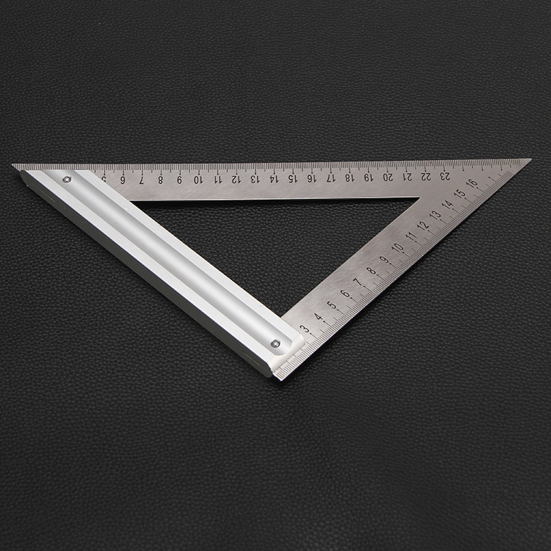 厂家直供铝合金三角尺测量工具45度角度尺90度多功能耐用角度尺