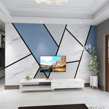 北欧电视背景墙壁纸8d简约现代客厅大气装饰墙纸几何壁画影视墙布