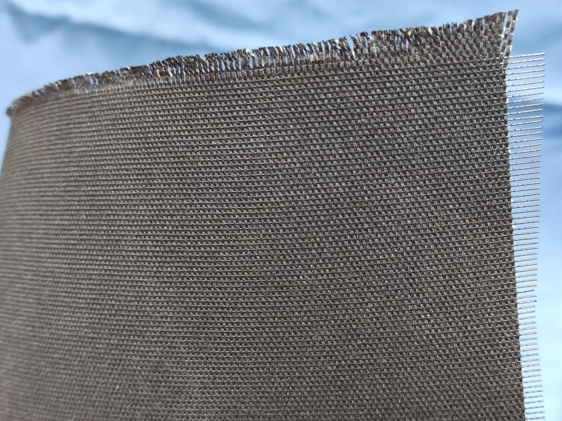 双经牛筋衬 黑色环保牛筋衬 双拼帽衬 双经定型衬 环保薄款帽衬