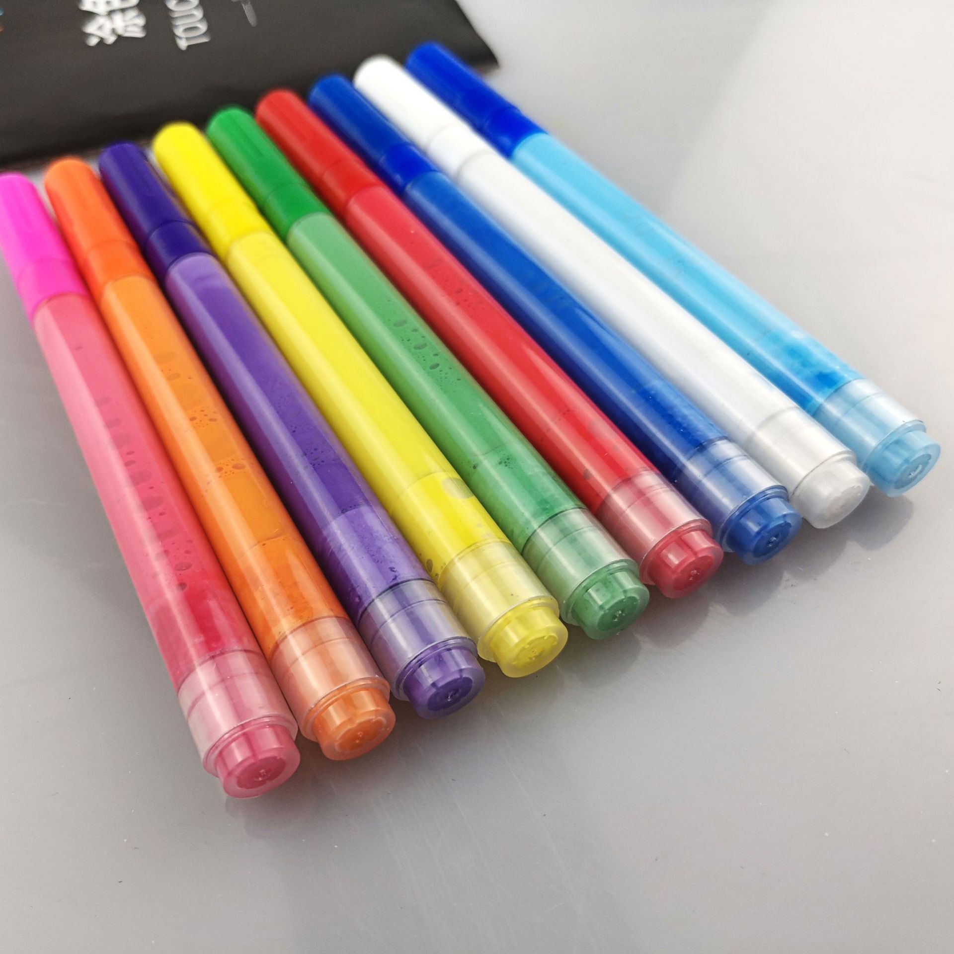 厂家定制丙烯笔 彩色丙烯马克笔 石头diy绘画笔 黑卡相册涂鸦笔