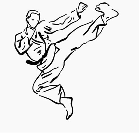 跆拳道一代精雕可移除个性墙书房客厅卧室沙发背景定制js1246