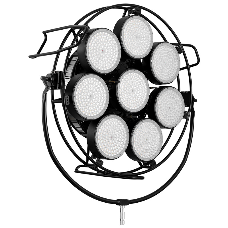 dpl太空灯八头圆型灯pdl-8-1200wled影视补光灯柔光灯电影灯光