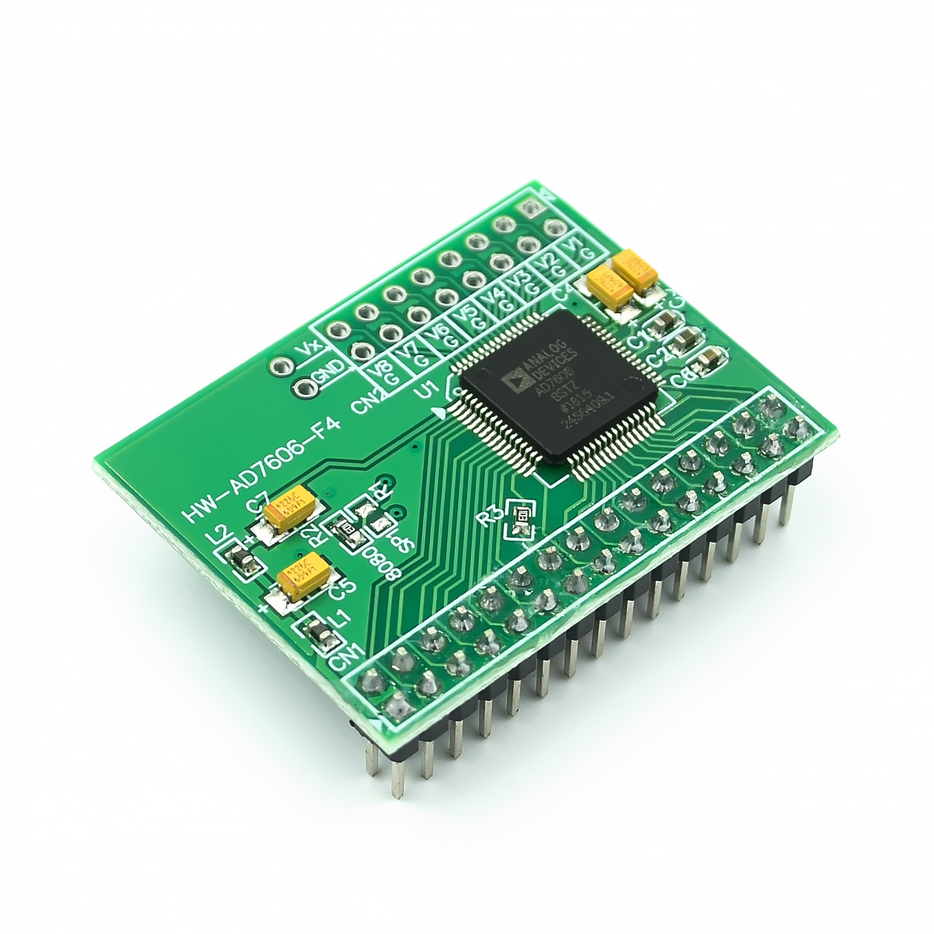 ad7606 数据采集模块 16位adc 8路同步 采样频率200khz-阿里巴巴