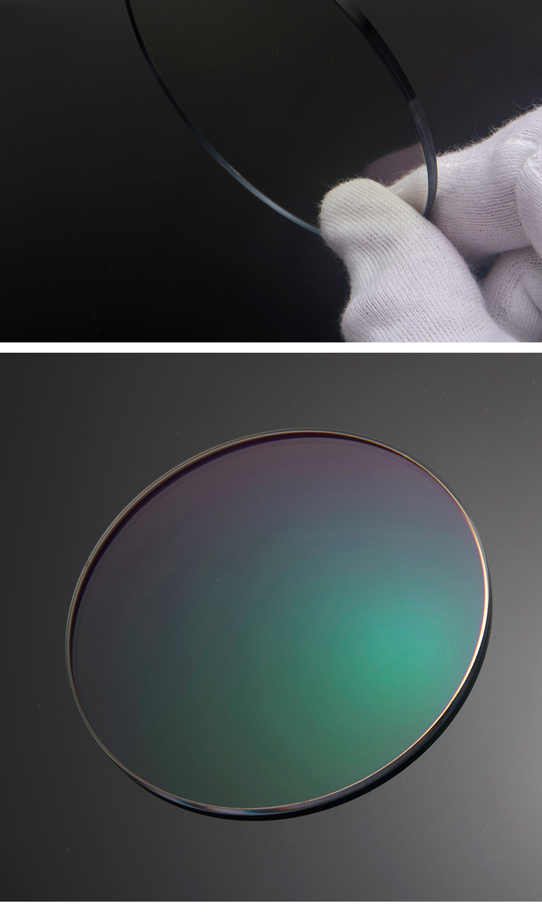 防蓝光pc镜片防紫外线平光眼镜片厂家货源