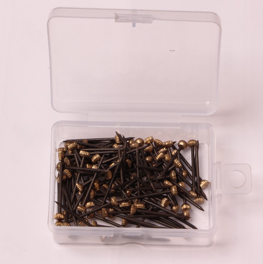 铜头钉跨境专供50件套相框挂钩钉优质黑色无痕钉欧式画框挂钩钉