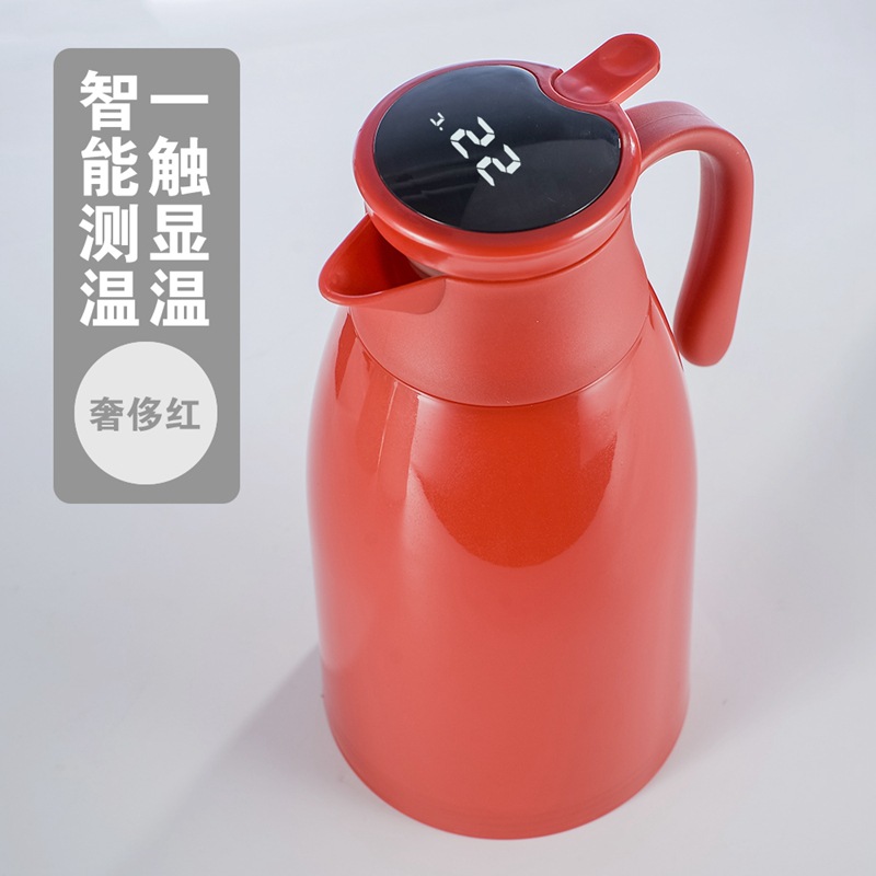 Intelligent Thermal Pot Home Large Capacity Hotel European Coffee Pot Glass Liner Temperature Measurement Display Temperature Kettle