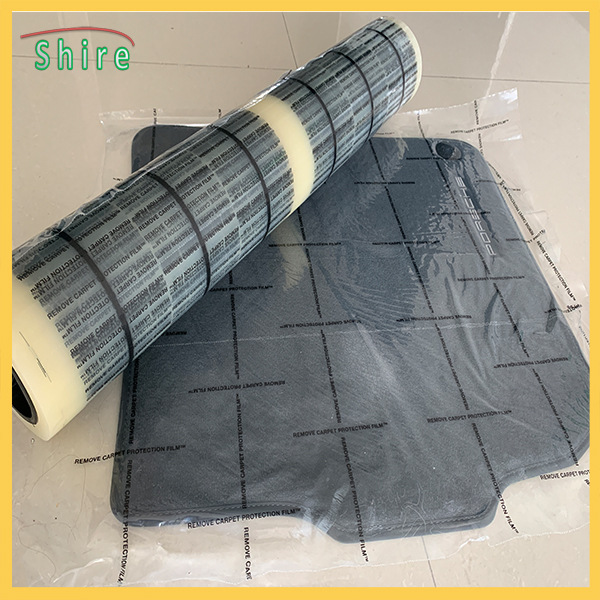 印刷可定制地毯保护膜 汽车专用地毯保护膜 高中粘pe保护膜透明膜