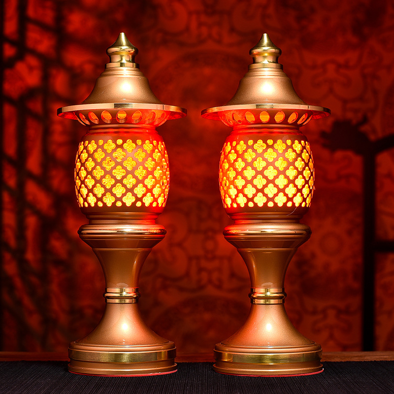 佛灯台湾铜神社灯海藏寺海藏灯宫灯led莲花灯长明灯庙里用大佛批