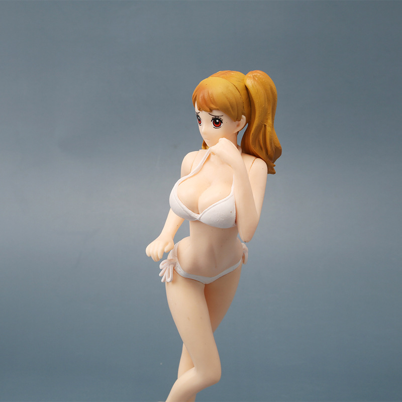 3款海贼王手办 卡通泳装娜美女帝布琳公仔玩具蛋糕摆件