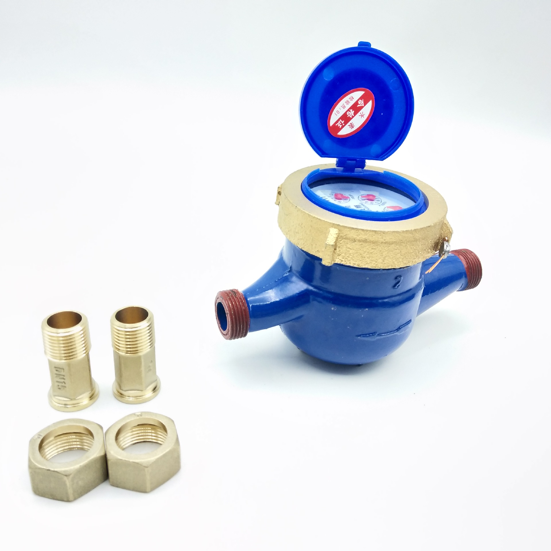 工厂直营dn15水表机械表宁波螺纹旋翼式4分全铁水表水冷水表