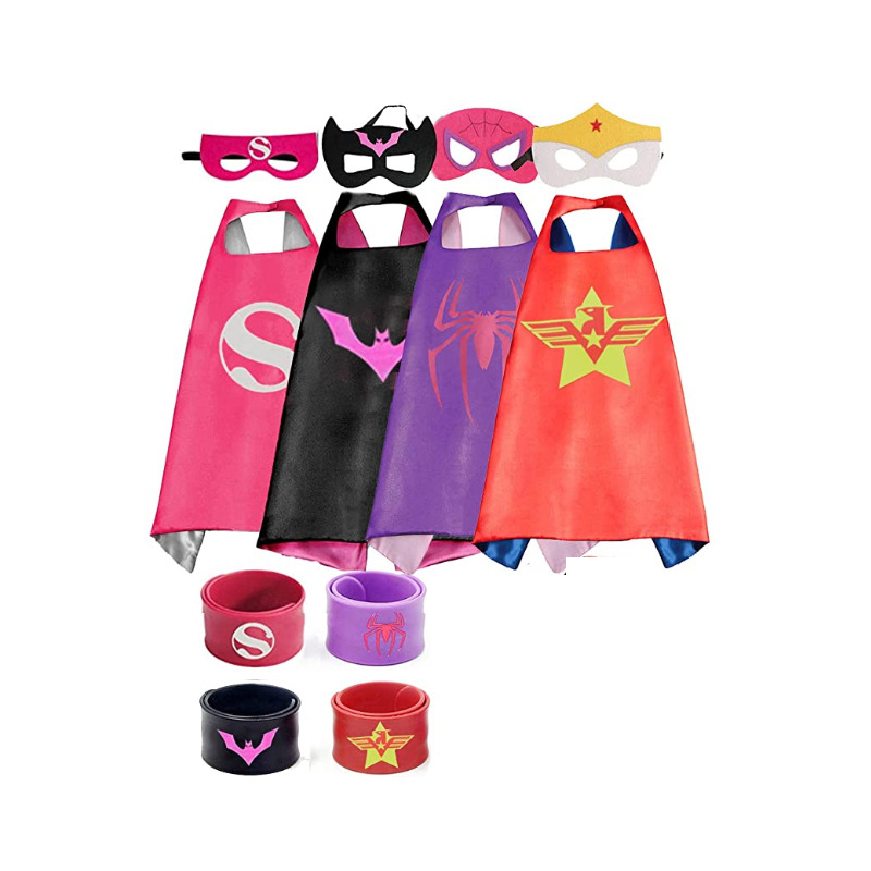 现货批发超级英雄儿童披风男万圣节斗篷美国队长超人披风演出道具