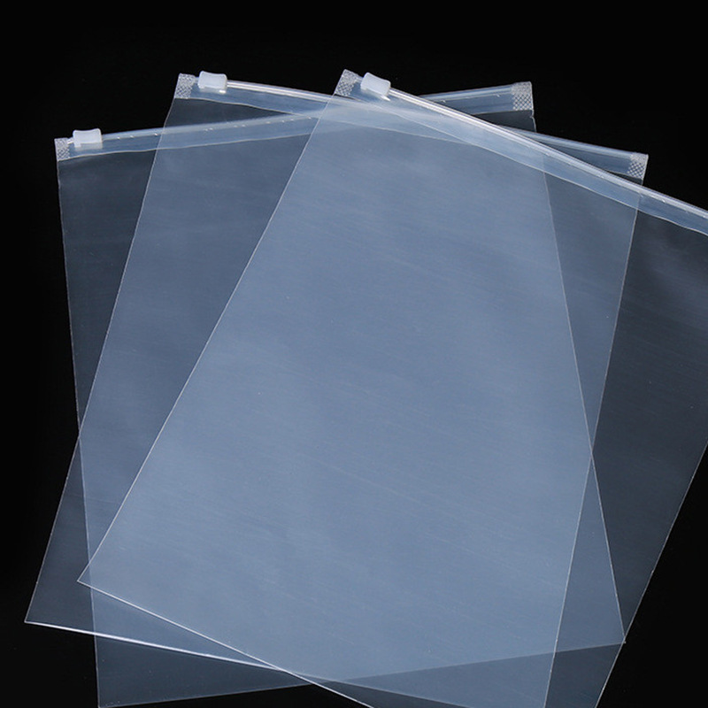 透明pe拉链袋服装包装袋磨砂拉链袋自封塑料包装袋定制塑料袋印刷