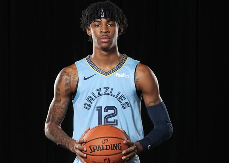 灰熊队12号莫兰特 头像加宽款混色熔岩手环 硅胶运动腕带球迷饰品