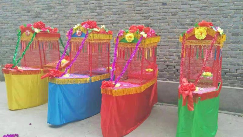 旱船民间演出道具旱船推车