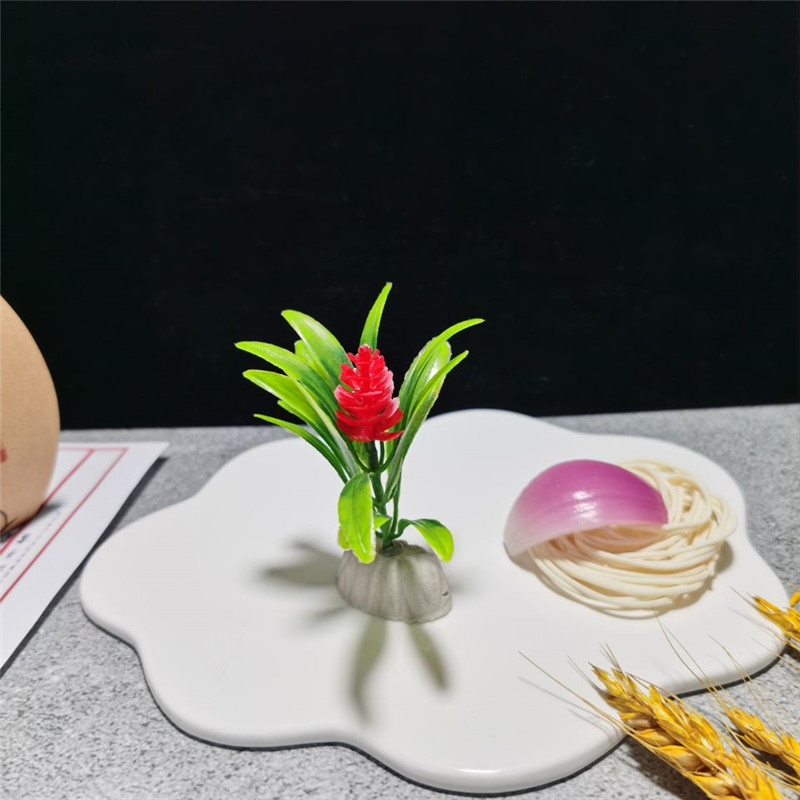 酒店冷菜品摆盘装饰花草 盘饰寿司刺身拼盘创意盘头点缀仿真小花