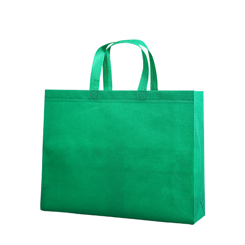 Handbag Customized Customized Eco-friendly Shopping Clothing Ad Bag Customized Logo Spot Film Hot Pressing Non-Woven Bag