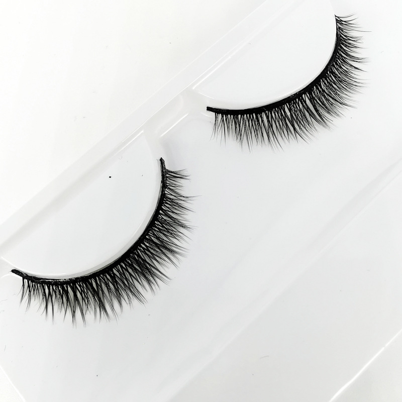 Huiyuan False Eyelashes K02 Extremely Thin Soft Natural Cross Ultra Short Eyelash 15 Pairs