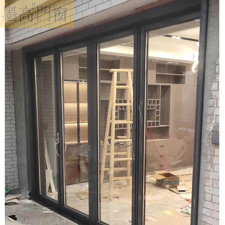 墨高门窗68系列防夹手重型折叠门标配凯森贝格五金配件折叠门铝材