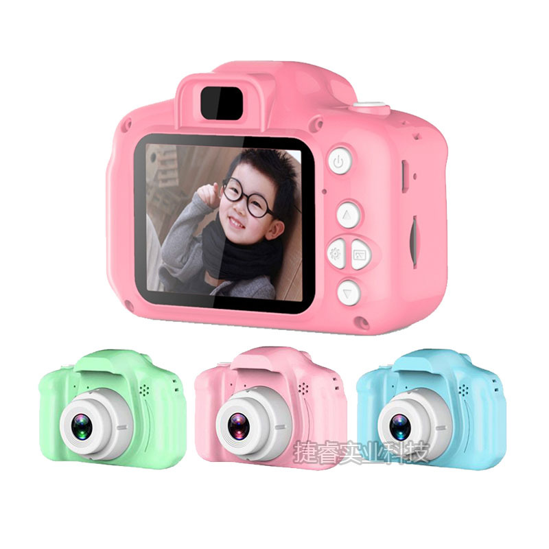 Cross-Border X2 Children's Camera Digital Camera Kid's Cartoon Toy SLR Primary School Student Photo Video Recorder Wholesale