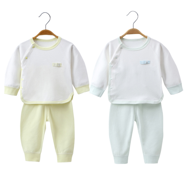 Pure Cotton Boneless Children's Spring and Autumn Clothes Long Pants Newborn Baby Clothes Male and Female Baby Underwear Infant Children's Suit