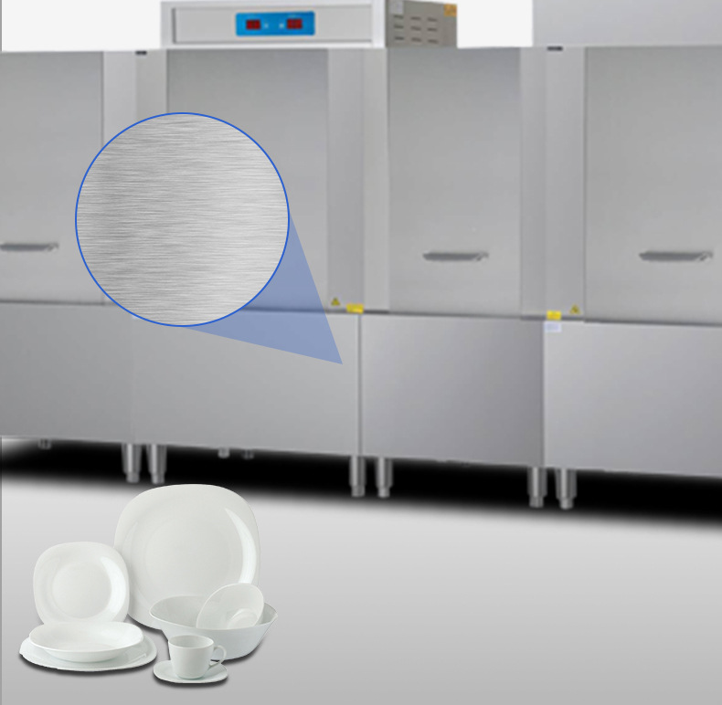 乐创商用洗碗机食堂全自动通道式刷碗机长龙式双缸双喷淋带烘干