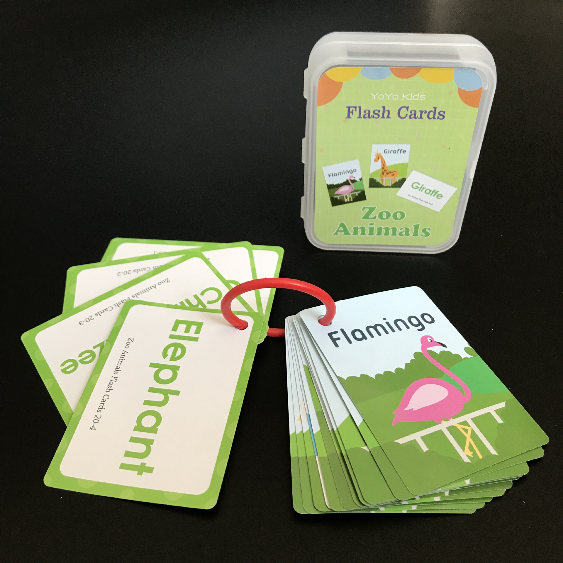 现货跨境儿童早教英语学习闪卡flashcards形状动物颜色水果职业