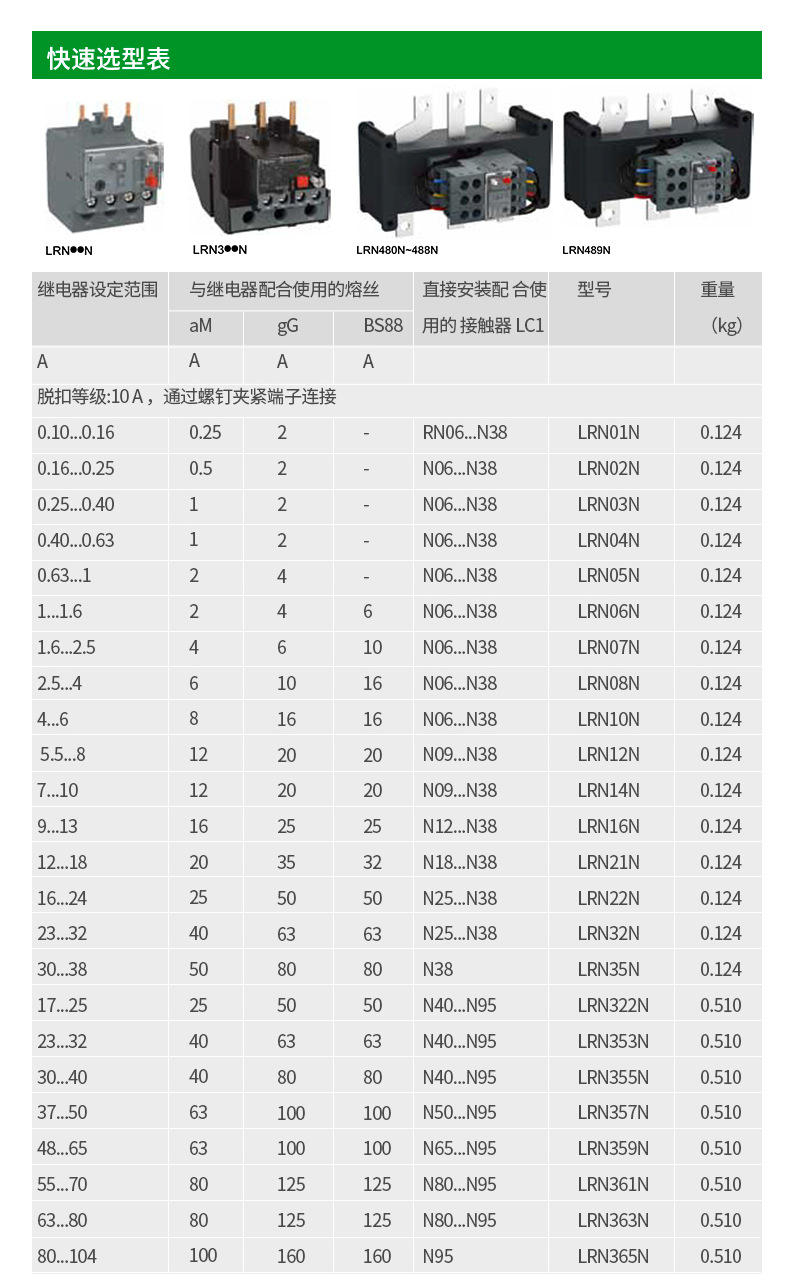 施耐德接触器d3n热继电器 lrn359n 48-65a热过载继电器授权代理商