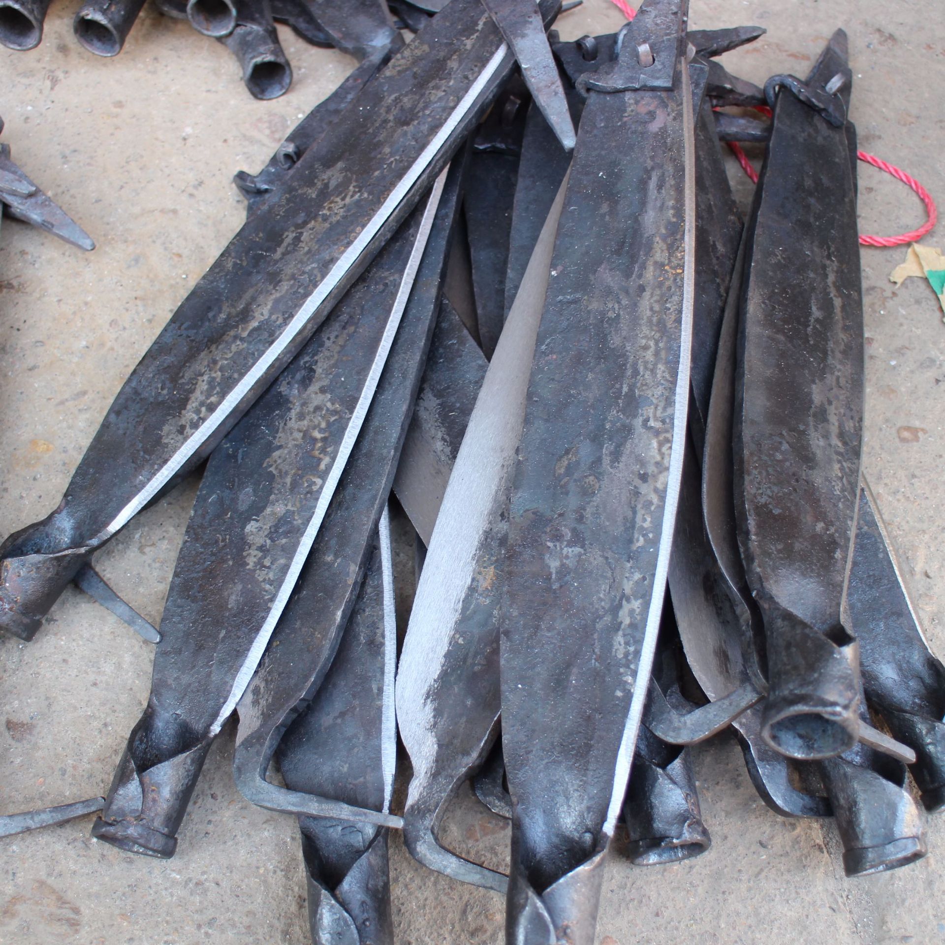 切草药的侧刀老式加厚铡刀铡草刀家用砸豆杆锻打闸刀手动铡草机