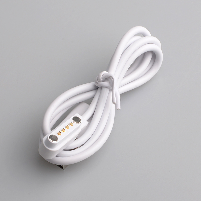 智能儿童电话手表充电线器 4pin部分通用4针磁吸数据线7.62mm