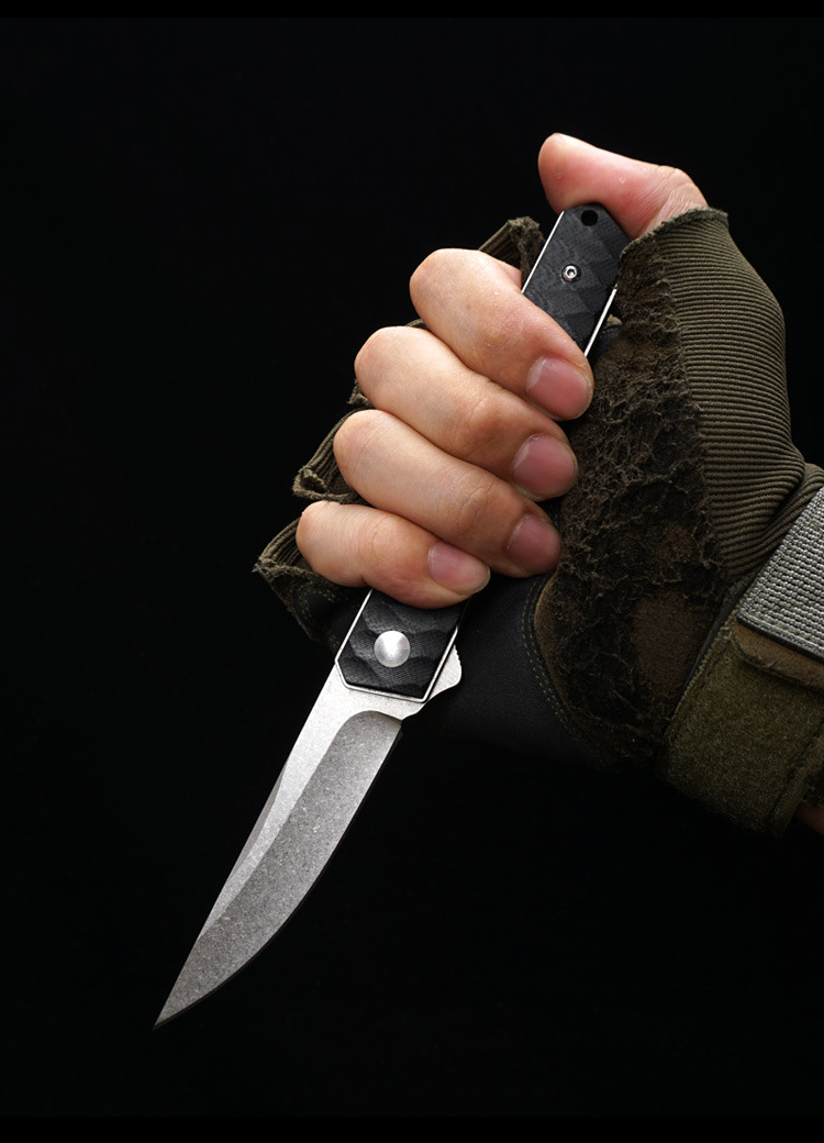 折刀户外礼品水果折叠小刀g10柄现货博克五金工具日式刀具供应