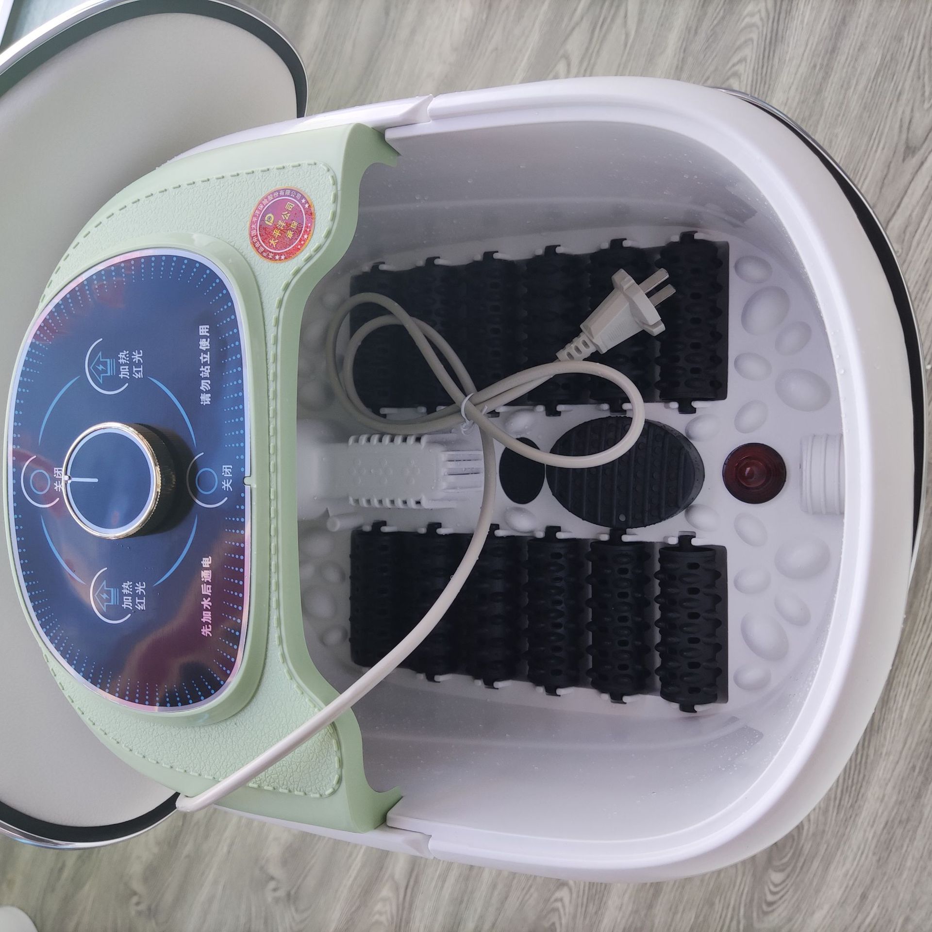 志高足浴盆全自动加热洗脚盆舒缓经络理疗足浴桶小型按摩器足浴盆