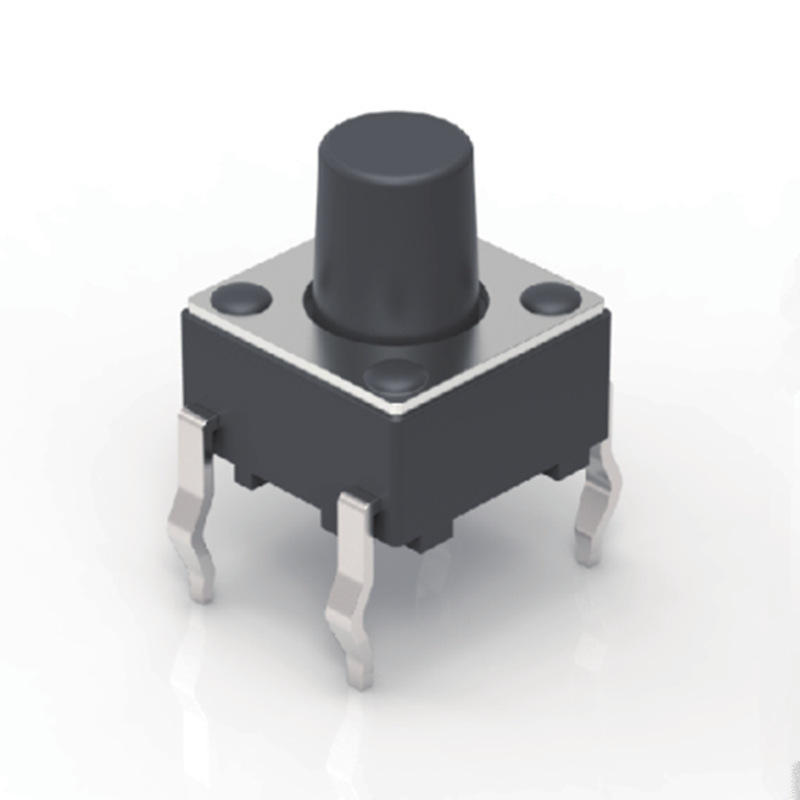 厂家特惠 康宏 插式4脚按键轻触开关6*6圆头微动高度齐全量大从优