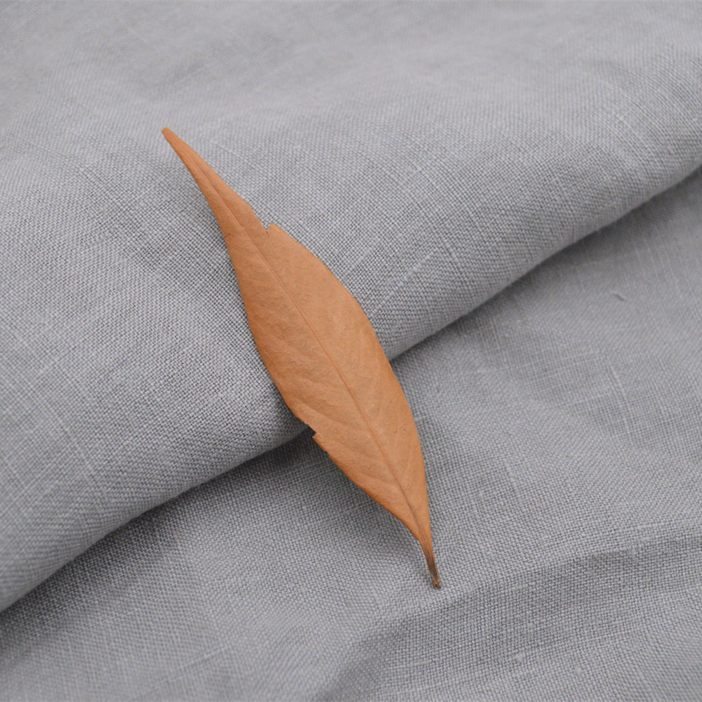 纯亚麻洗水 雨露麻素色纯麻 秋冬加厚文艺休闲服装面料现货