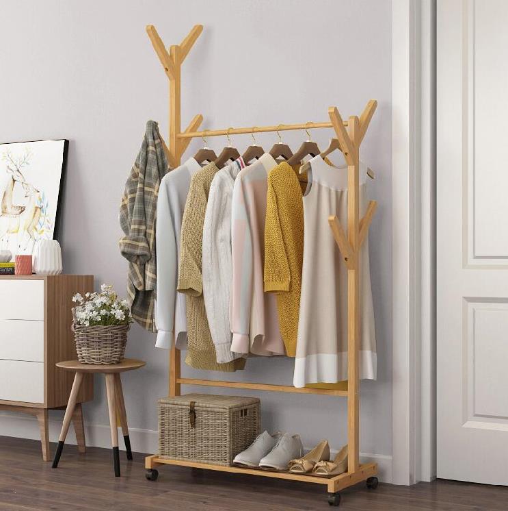 儿童衣架房间卧室衣服架子置物架子更衣室衣物架室外房间衣架