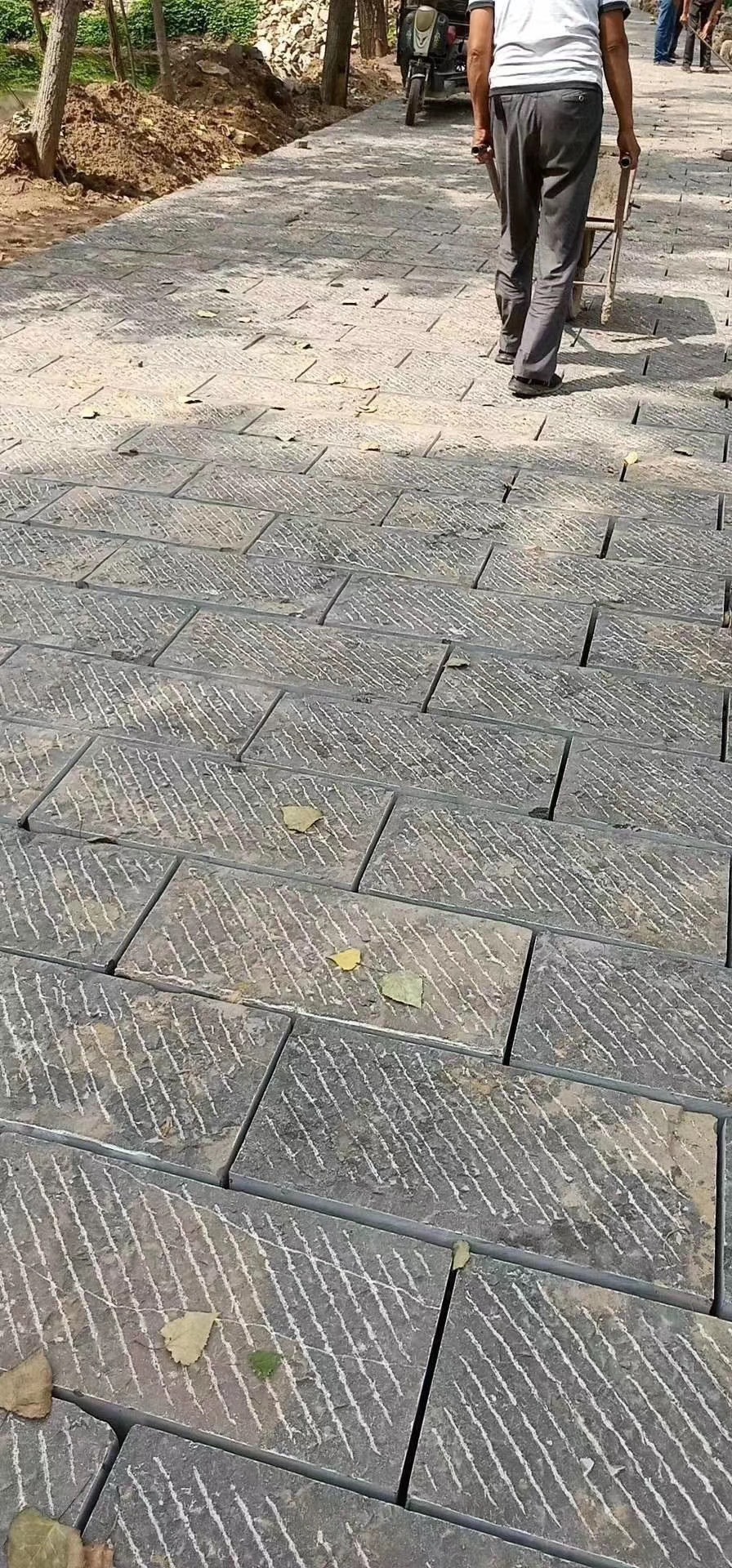 嘉祥青石板 厂家直销麻面青石板防滑荔枝面广场用荔枝面石板