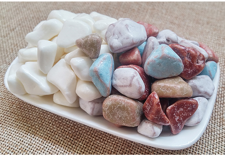 多彩石头糖小石豆糖28g 小石头糖巧克力乳酸奶味奶糖果零食品年货