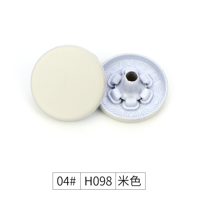 Factory in Stock Snap Fastener Metal Hidden Button Color Spray Paint Button Flat Snap Button Classic Style Coat Button Wholesale
