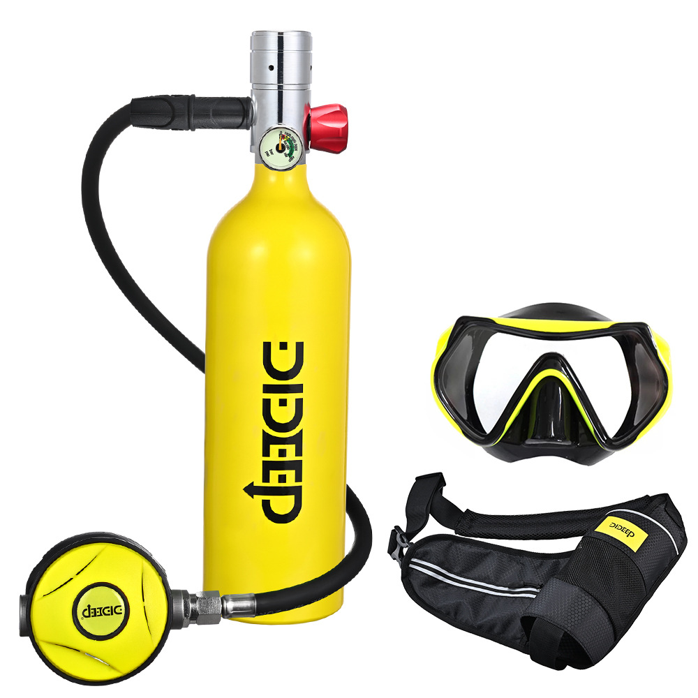 dideep新款x4000水下呼吸器潜水氧气瓶1l容量便携式潜水呼吸器