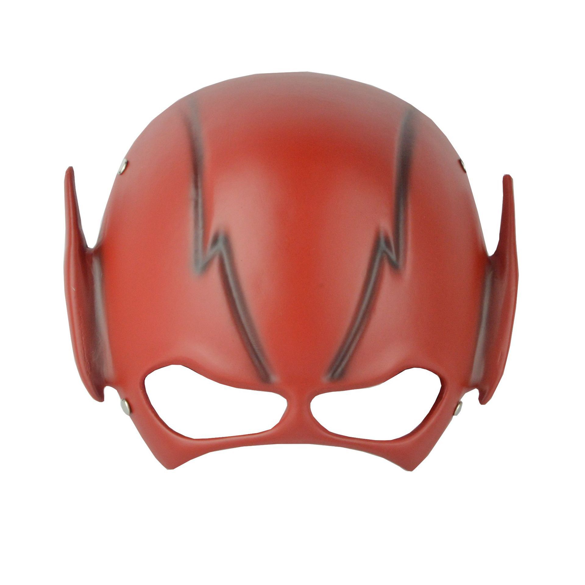 红色闪电侠面具万圣节影视角色头套圣诞舞会搞怪装扮鬼脸树脂面具