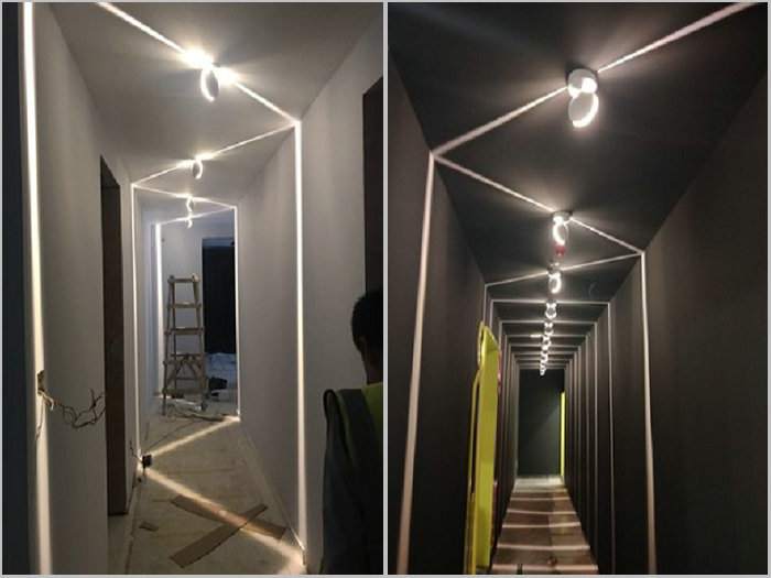 一束光聚光灯 led窗台门框射线酒店门柱ktv过道走廊射灯