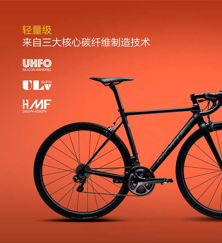 骑记qicycle r1公路车超轻碳纤维环法级别变速小米r1公路自行车