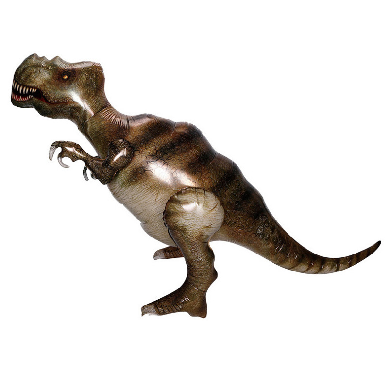 卡通可爱恐龙仿真立体组装恐龙气球批发宝宝生日装饰布置铝膜气球