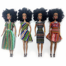 afro african dolls 非洲黑人娃娃公仔 黑皮肤卷发非洲女孩玩偶