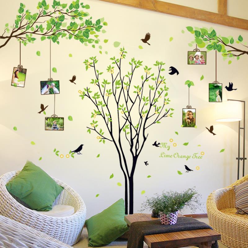 创意自粘相框照片墙贴纸幼儿园教室墙面装饰班级文化墙上相片贴画