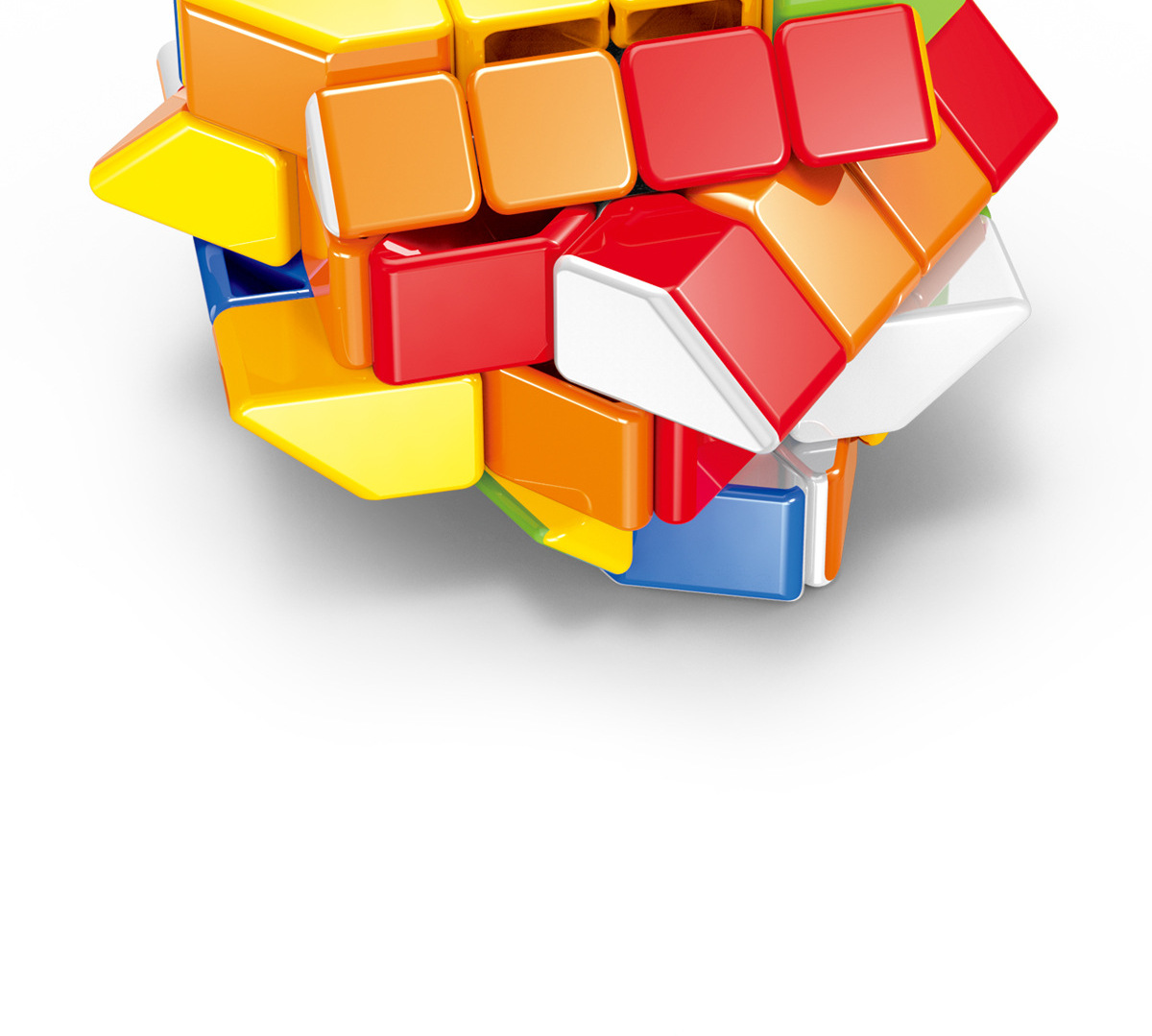 泛新四阶移棱魔方彩色面贴纸顺滑斜转4阶 比赛专用高难度异形魔方