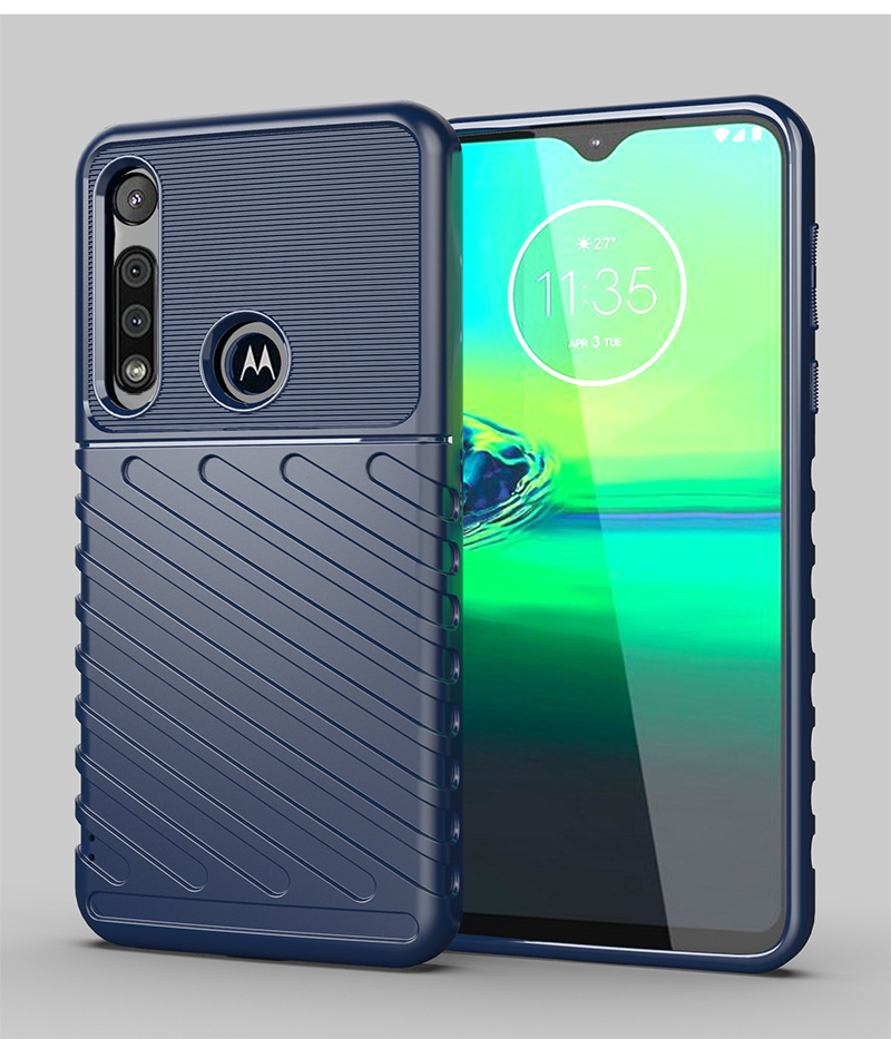 适用moto g8play手机套 moto g8play手机壳 雷霆防摔硅胶软壳