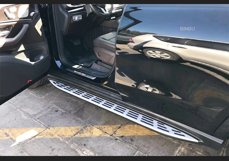 适用于奔驰gle踏板w167侧踏板迎宾上车踏板脚踏板改装铝合金踏板