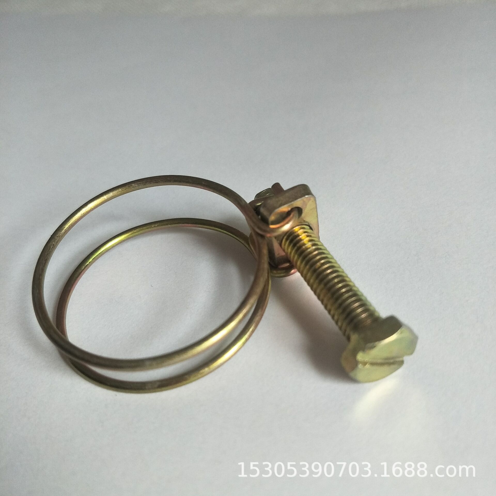 全国包邮镀锌双钢丝卡喉箍手柄钢丝卡软管箍水带双钢丝卡箍抱箍