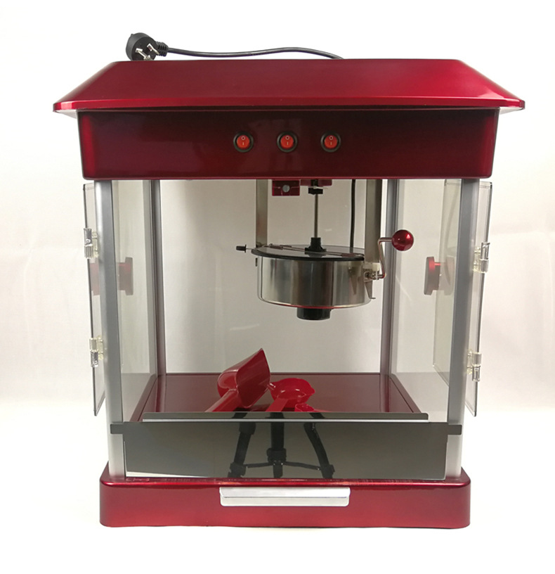 欧规美规新款双开门商用影院用全电动豪华爆米花机玉米爆谷机